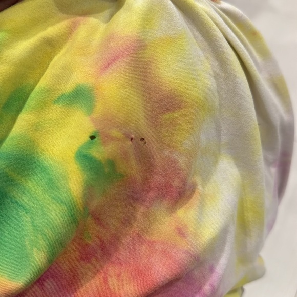 Derek Heart Tie Dye Strapless Jumpsuit with Pockets in a Polyester/Spandex Blend - Picture 12 of 12